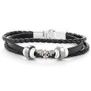 Men's Braided Alloy Leather Fashion Bracelet