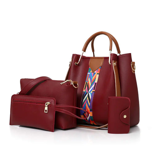 4-Piece Shoulder Bag Set - Stylish Handbags