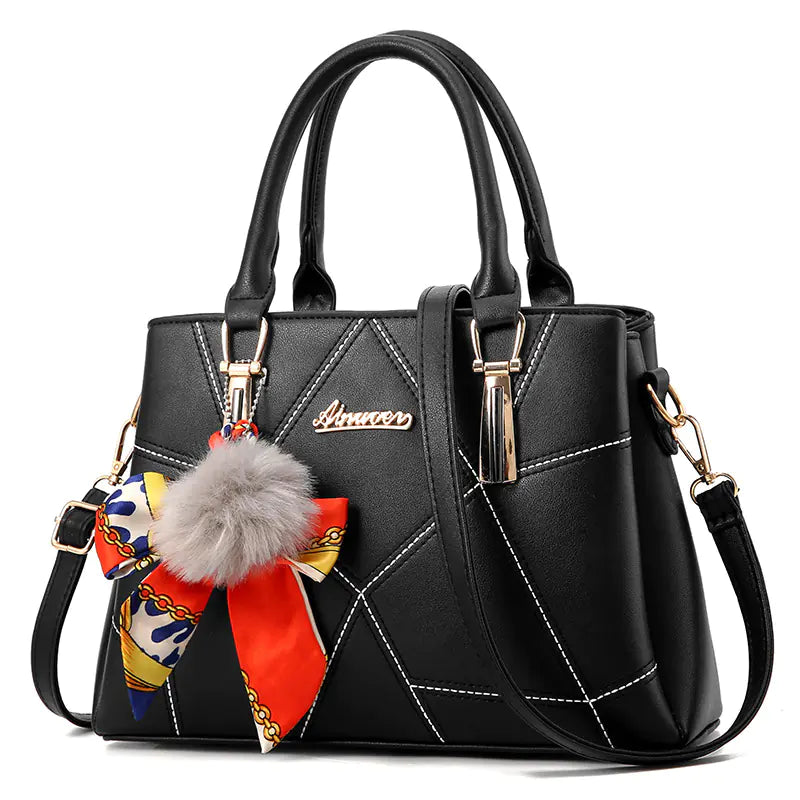 Ivory Mosaic Satchel