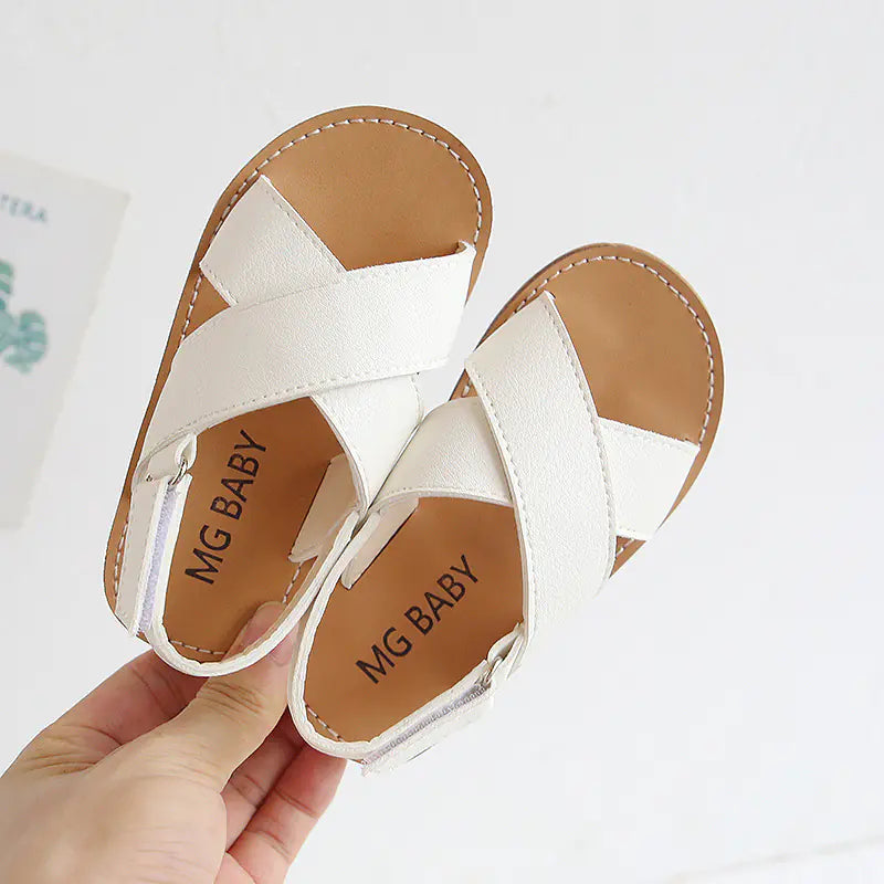 Kids' Summer Non-Slip Cross Sandals with Velcro