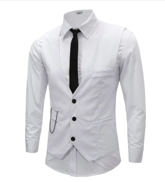 Asymmetrical Suit Jacket for Men