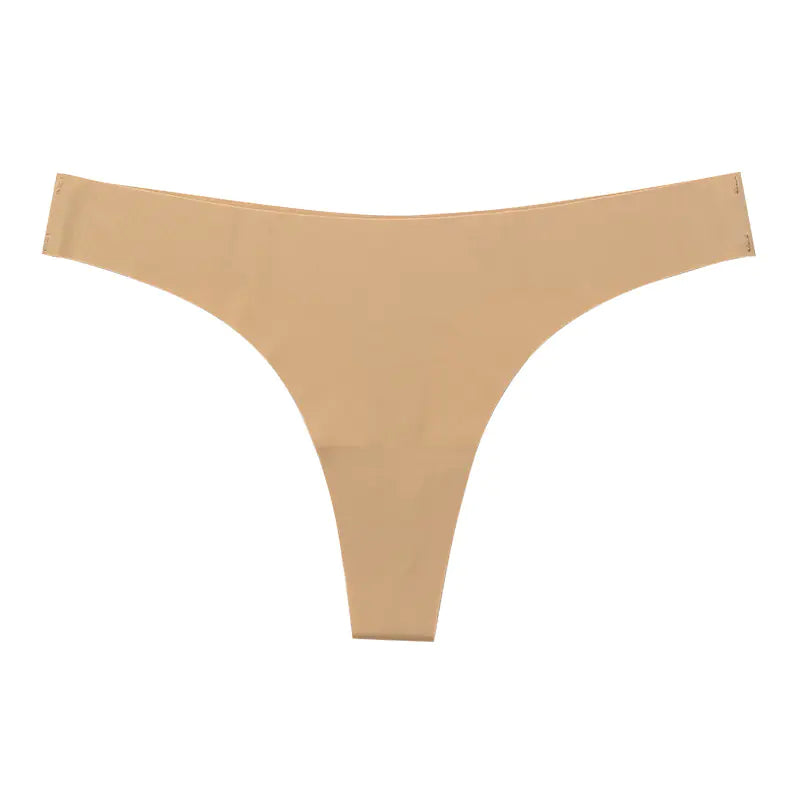 Seamless T-Back Women's Underwear with Cotton Crotch