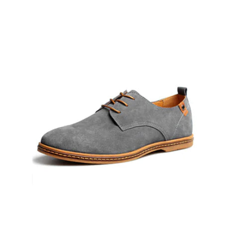 Casual Lace-Up Suede Leather Shoes for Men