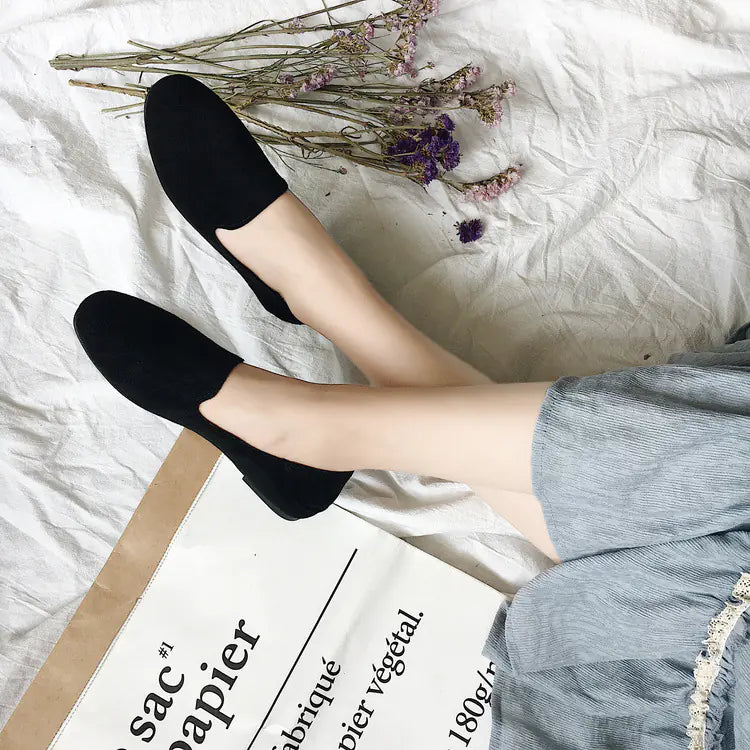Women's Slip-On Flat Shoes, Easy Casual Footwear