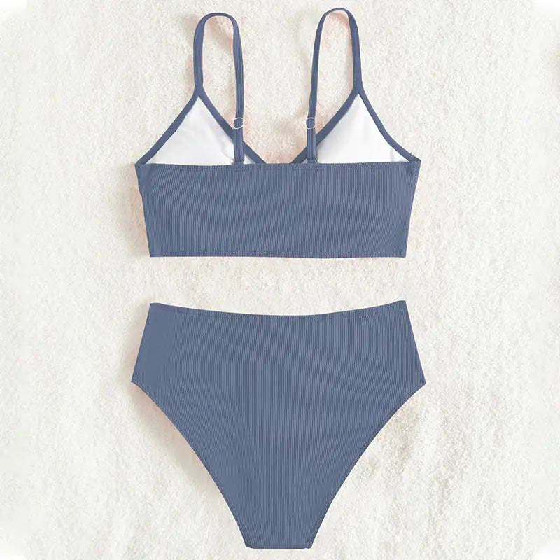 2024 Girls' Cartoon Cute UV Protection Bikini Swimsuit