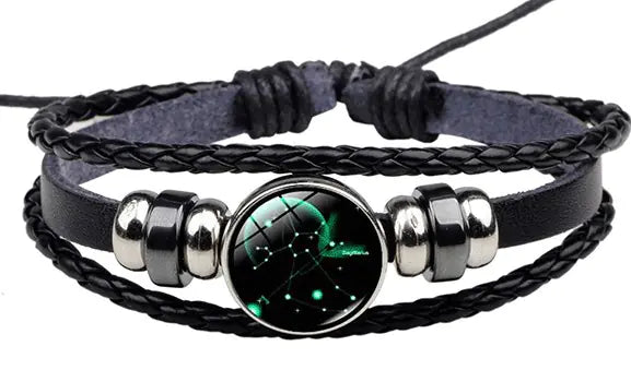 Zodiac Bracelet for Men and Women - Glow in the Dark