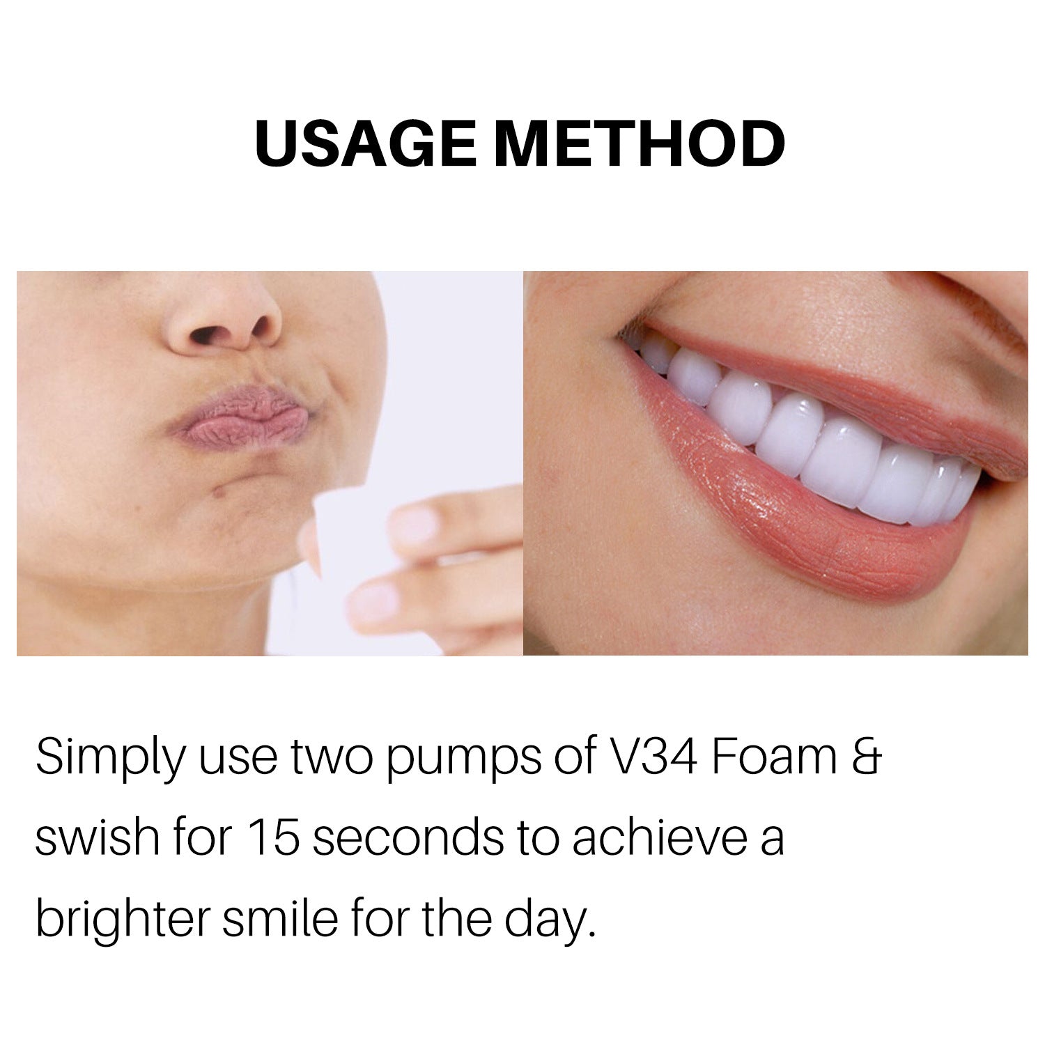 V34 Teeth Whitening Mousse