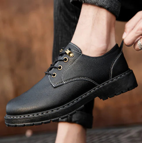 Men's High-Top Lace-Up Vintage Boots