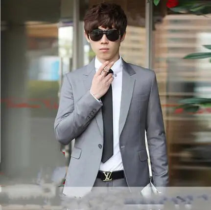 2018 Winter Slim Fit Men's Suit Set for Weddings