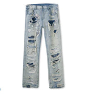 Men's Washed Ripped Jeans by Kaalixto