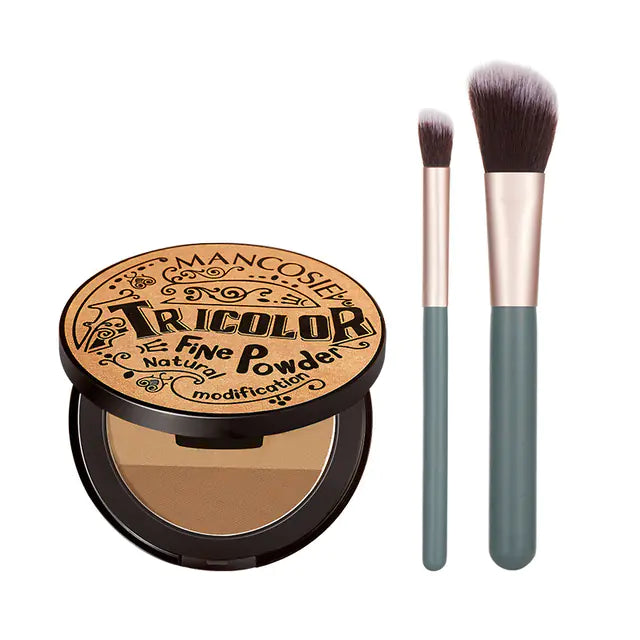 3 Colors 3D High-Gloss Nose Shadow Concealer Palette