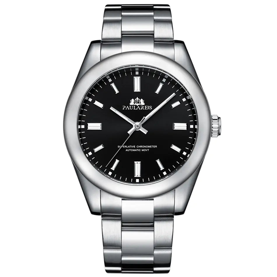 Luminous Automatic Mechanical Steel Band Watch