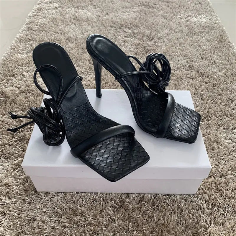 Ankle Strap Toe Stiletto Fashion Sandals