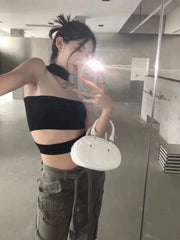 Sweet Spicy Strapless Black Summer Top for Women