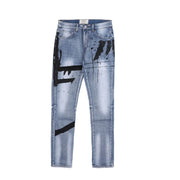 Slim-fit Men's Jeans in High Street Fashion Style
