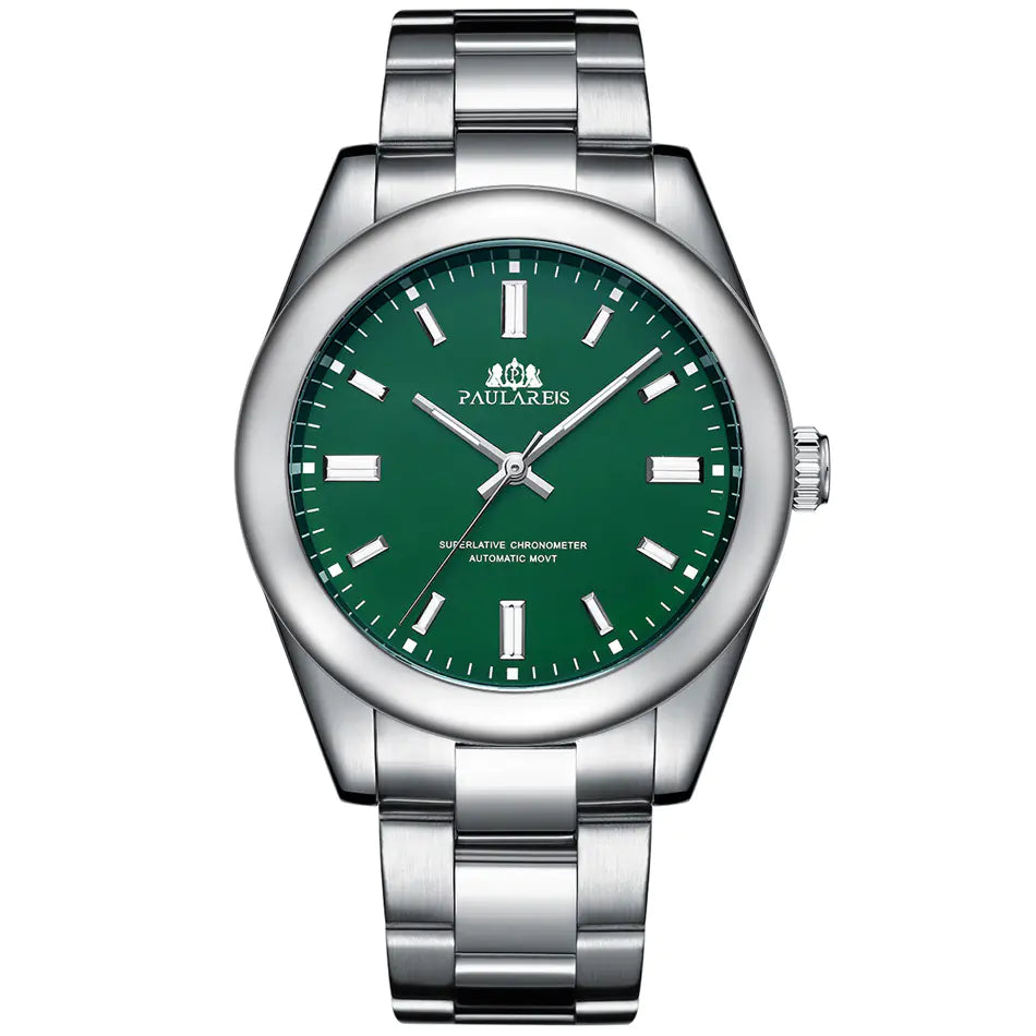 Luminous Automatic Mechanical Steel Band Watch