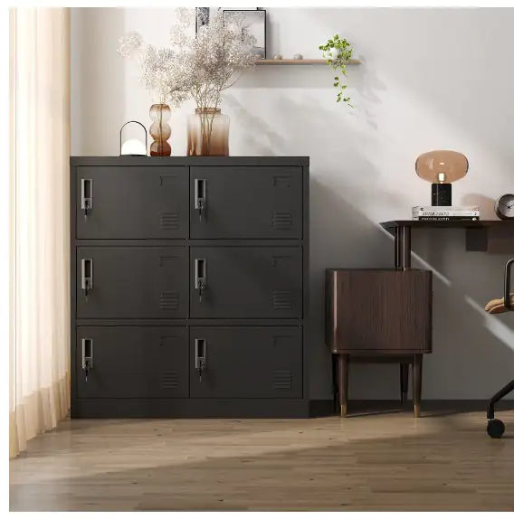 6-Door Staff Locker with Card Slot