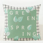 Artistic Plant-Themed Pillow Cover for Sofa and Car