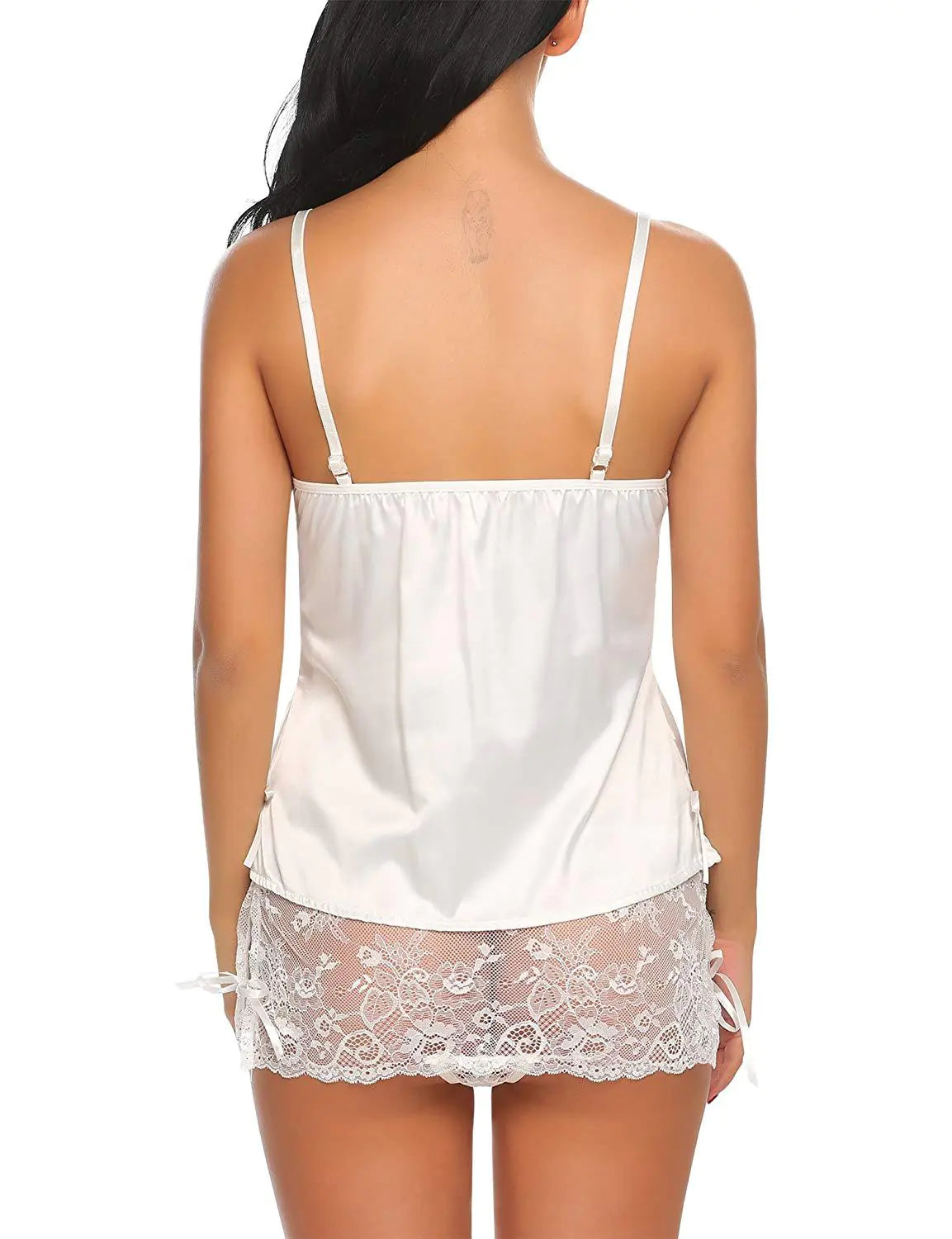 Lace Sexy Sleepwear Set for Women with Sheer Design