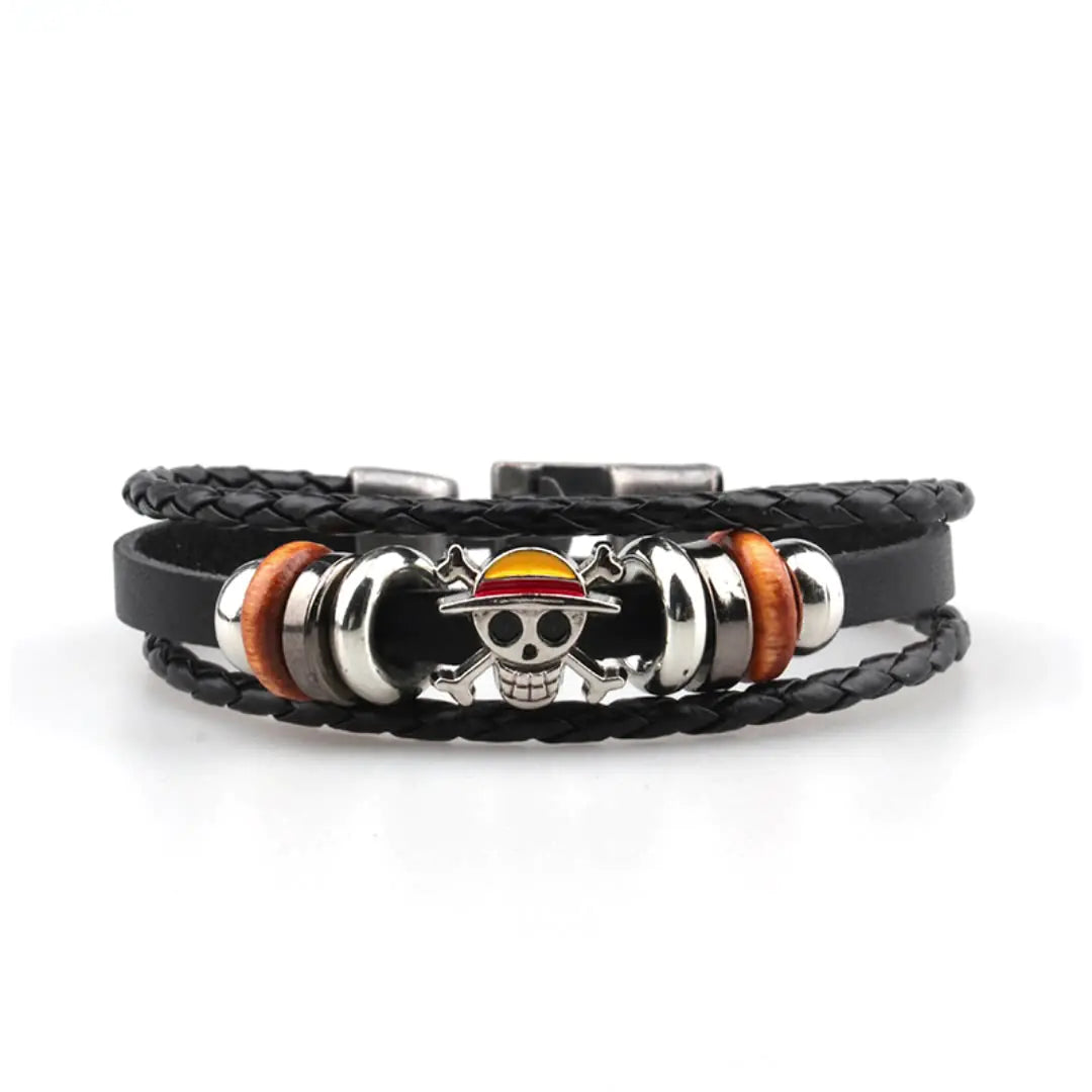 Men's Braided Alloy Leather Fashion Bracelet
