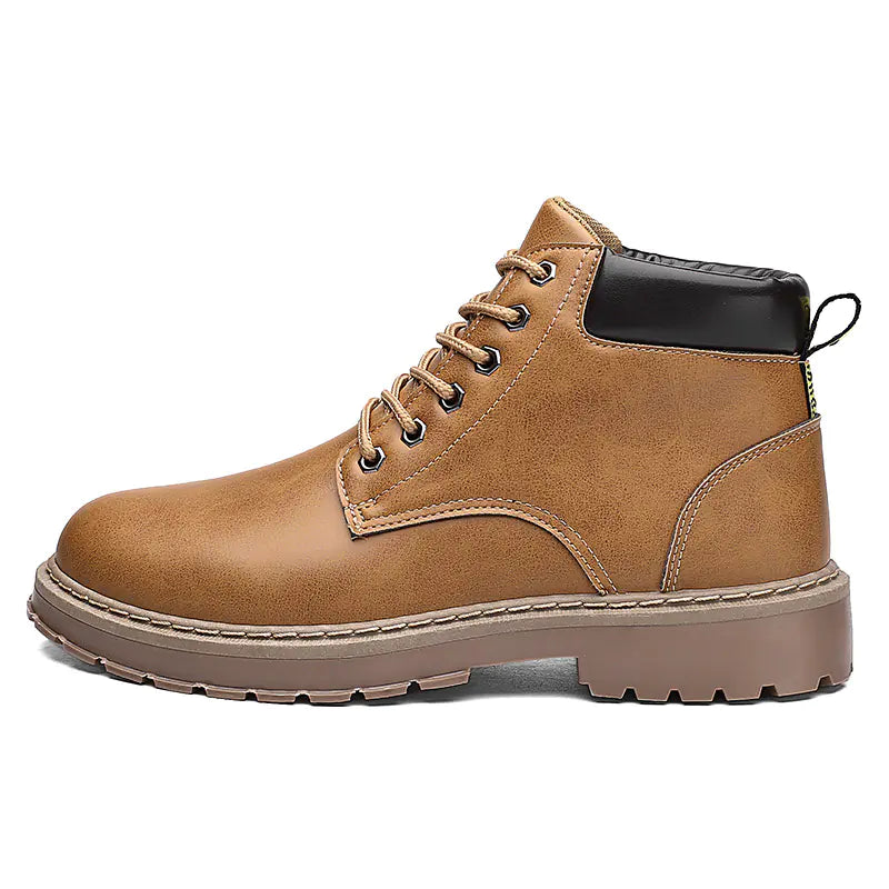Men's High Top Martin Boots in Retro British Style