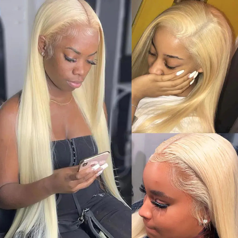 "13X4 Front Lace Real Wig with Headgear"