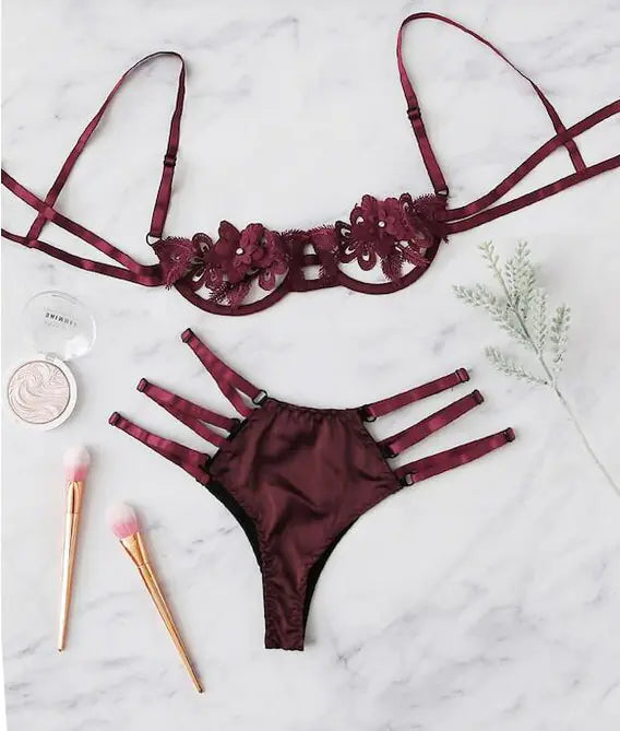 Two-Piece Cotton Blend Bikini Swimwear
