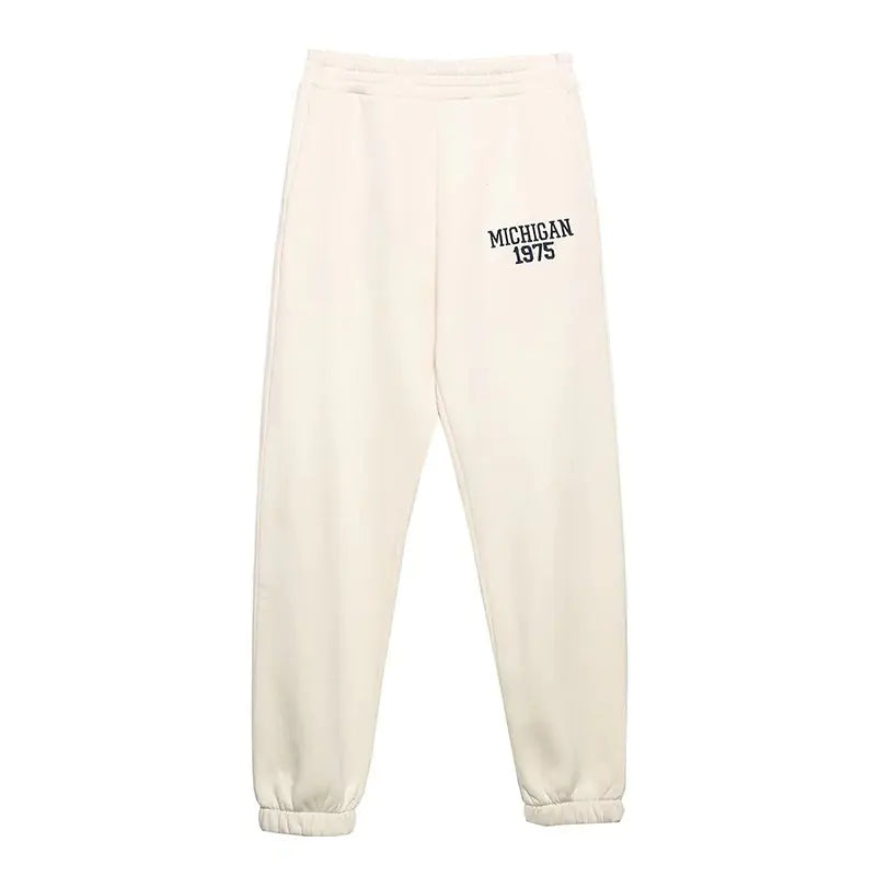 Casual Sweater and Pants Set with Fashion Lapel