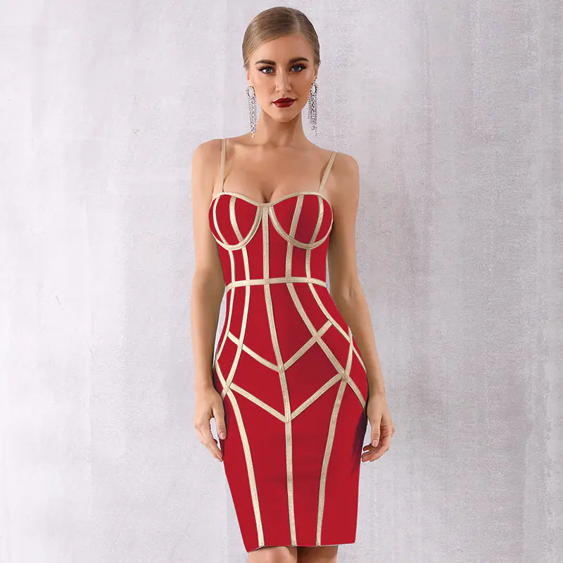 Summer Bandage Dress for Women - Sleeveless Evening Gown