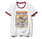 Evil Power Contrast Short Sleeve T-Shirt for All