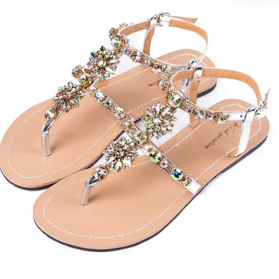 All-Match Crystal Sandal Elegance