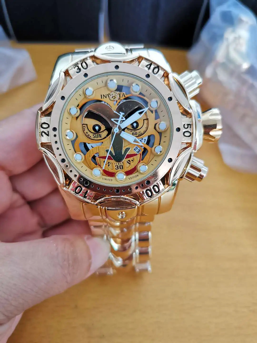 INVICTA Colorful Clown Men's Quartz Watch with Steel Band
