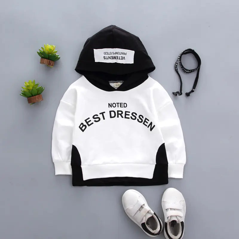 Color-blocking Letter Printed Casual Sweater