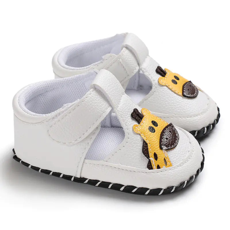 Infant Soft Sole Shoes - Giraffe and Elephant Designs