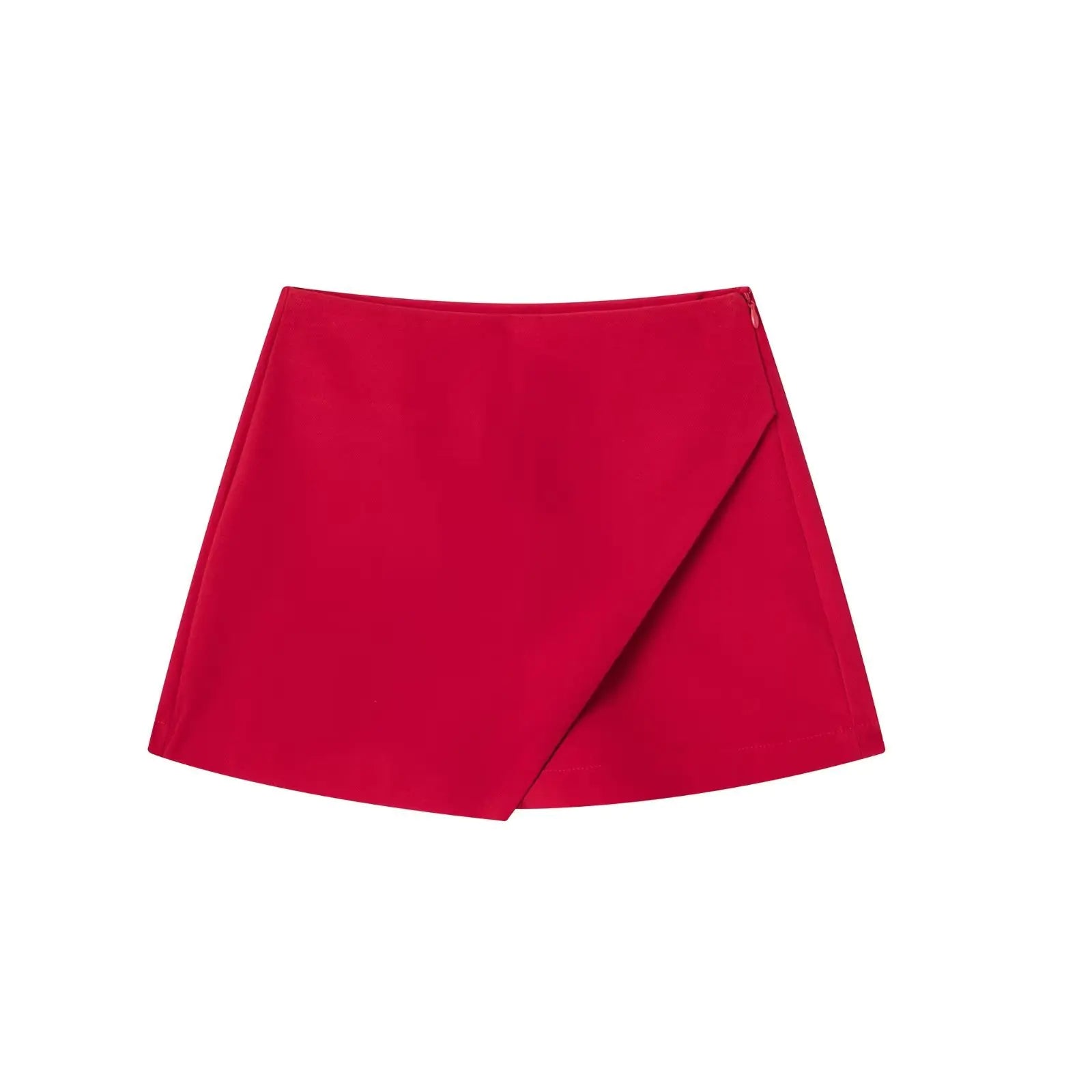 Women's Solid Color Asymmetric Half-body Skirt