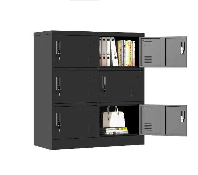 6-Door Staff Locker with Card Slot