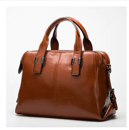 Women's Fashion Simple Leather Crossbody Bag