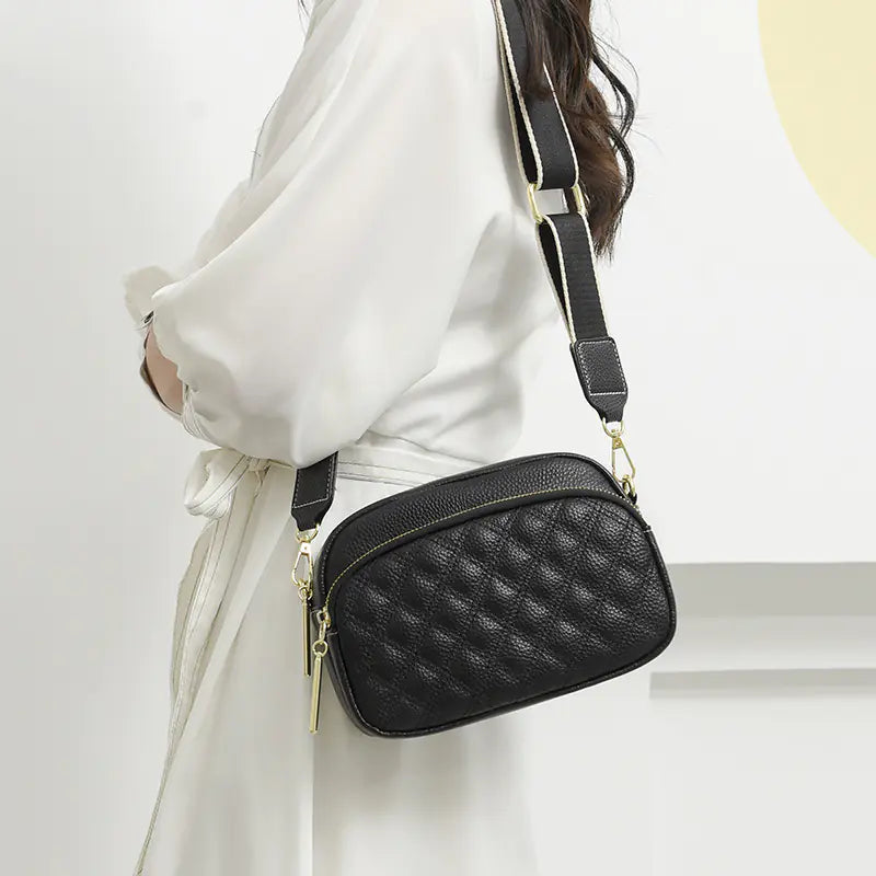 2024 New Women's Leather Quilted Shoulder Bag