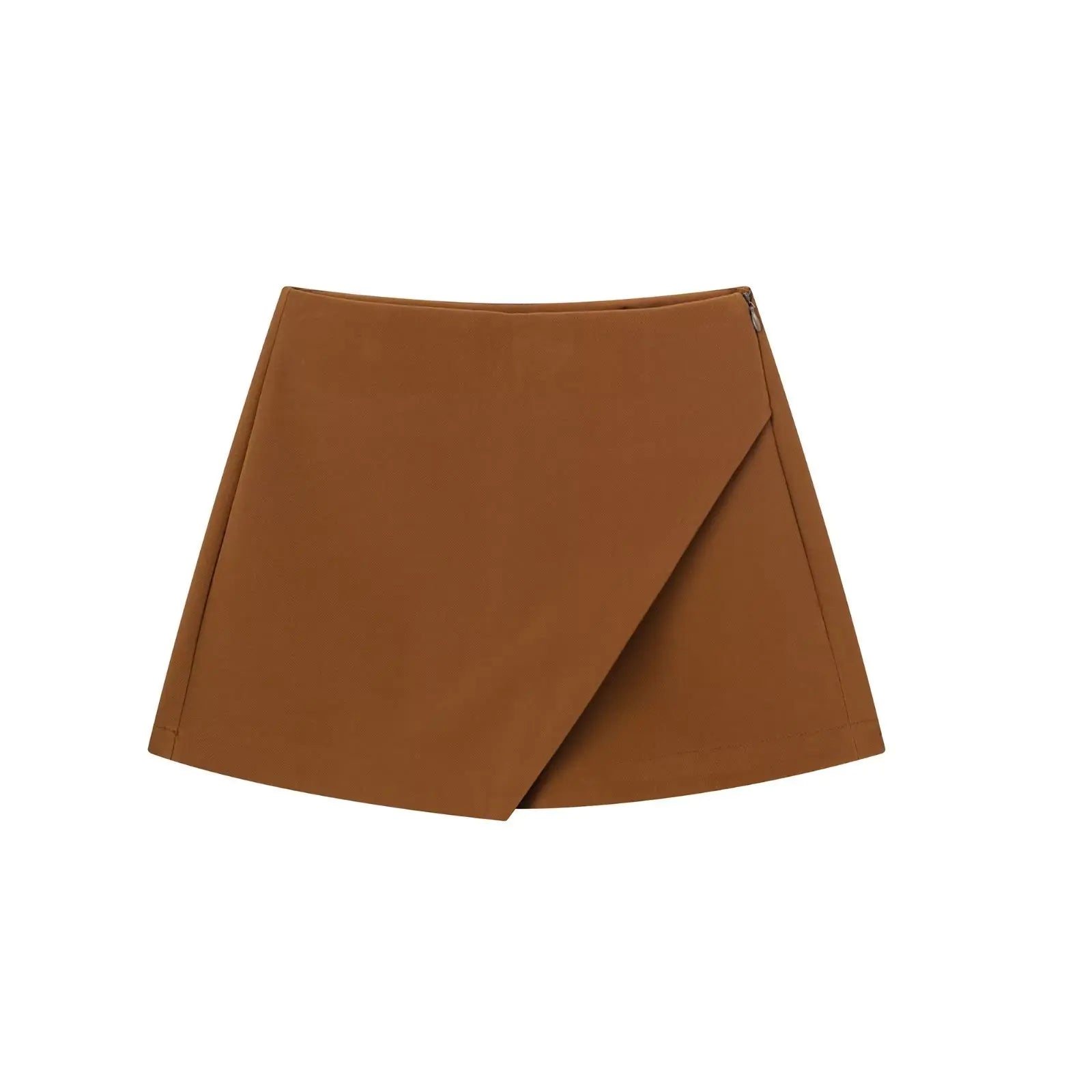 Women's Solid Color Asymmetric Half-body Skirt