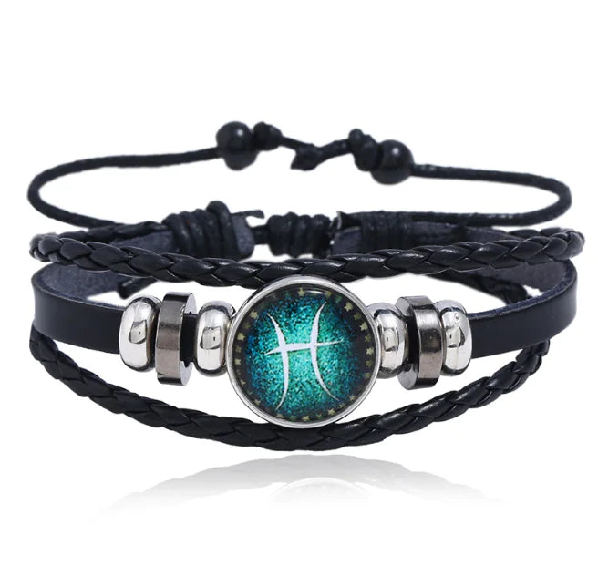 Zodiac Bracelet for Men and Women - Glow in the Dark