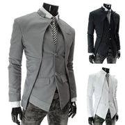 Asymmetrical Suit Jacket for Men