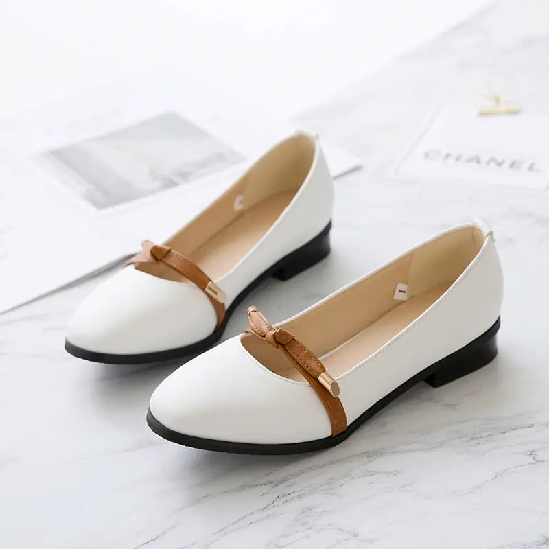 Girls' Leather High Heel Shoes - Stylish School Footwear