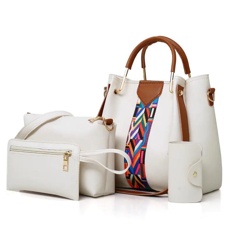 4-Piece Shoulder Bag Set - Stylish Handbags