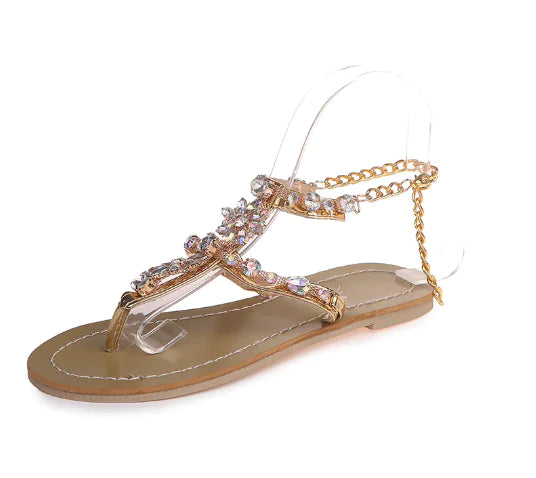All-Match Crystal Sandal Elegance