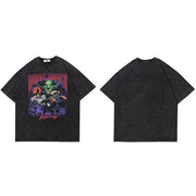2024 Oversized Hip Hop Devil Racing T-Shirt for Men