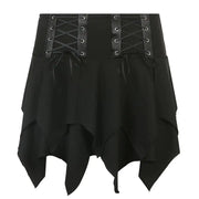 Irregular Niche Street Style Waistband Short Skirt