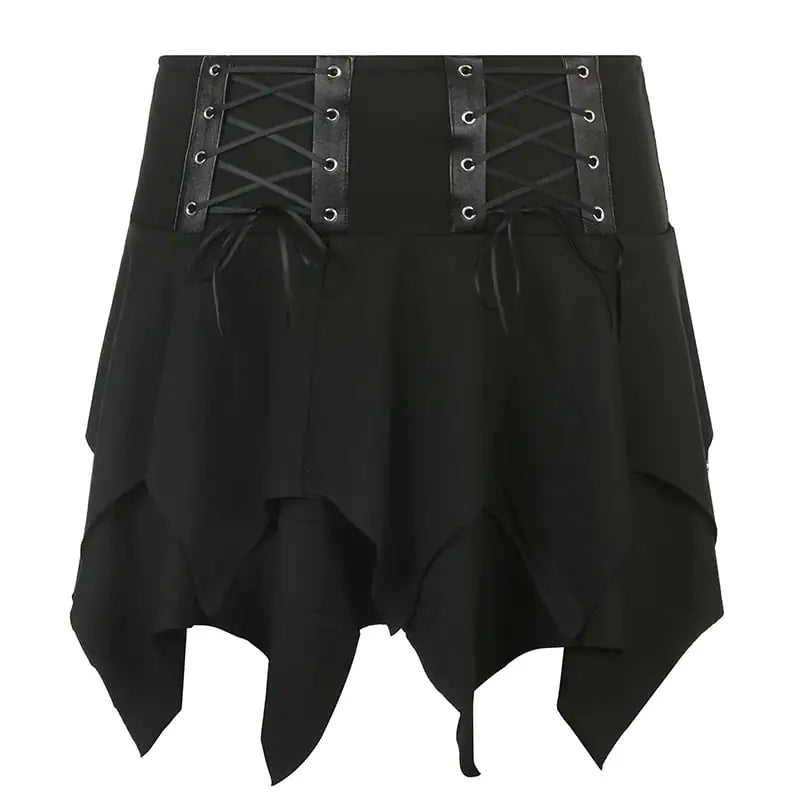 Irregular Niche Street Style Waistband Short Skirt