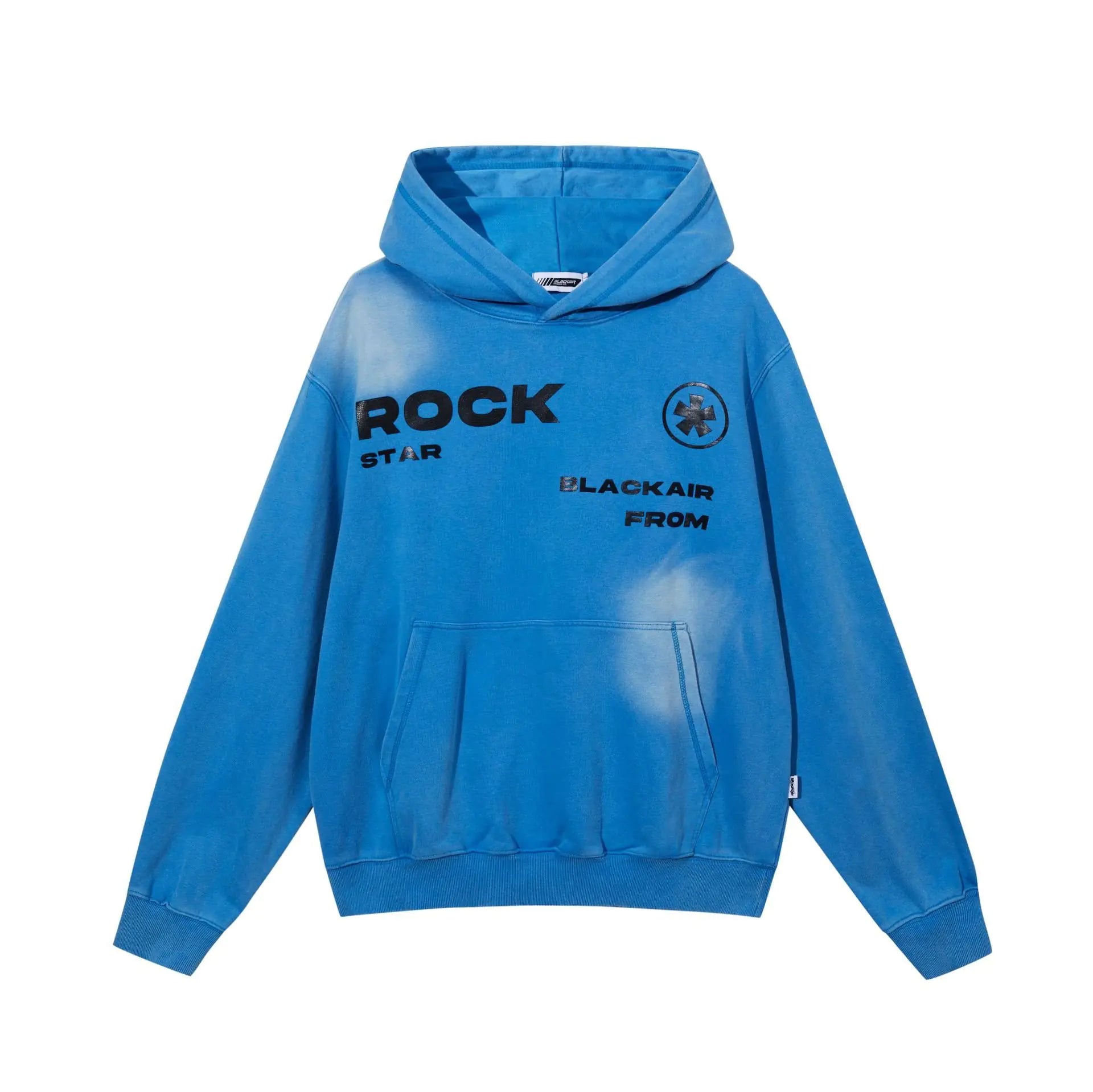 Multicolor Washed Letter Sweater - Heavy American Style