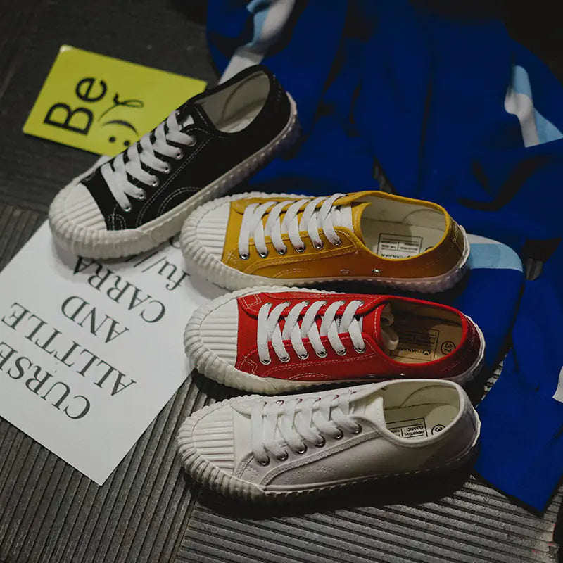 Korean Retro Canvas Low-Tops