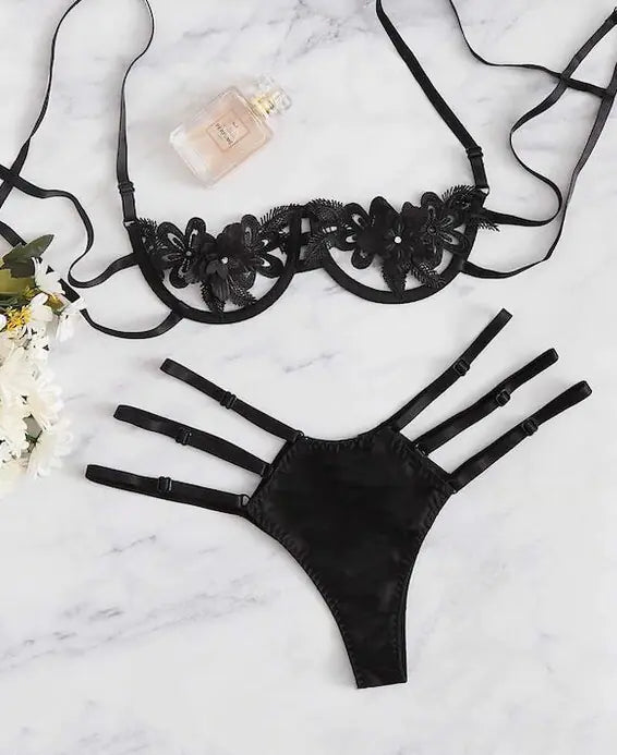 Two-Piece Cotton Blend Bikini Swimwear